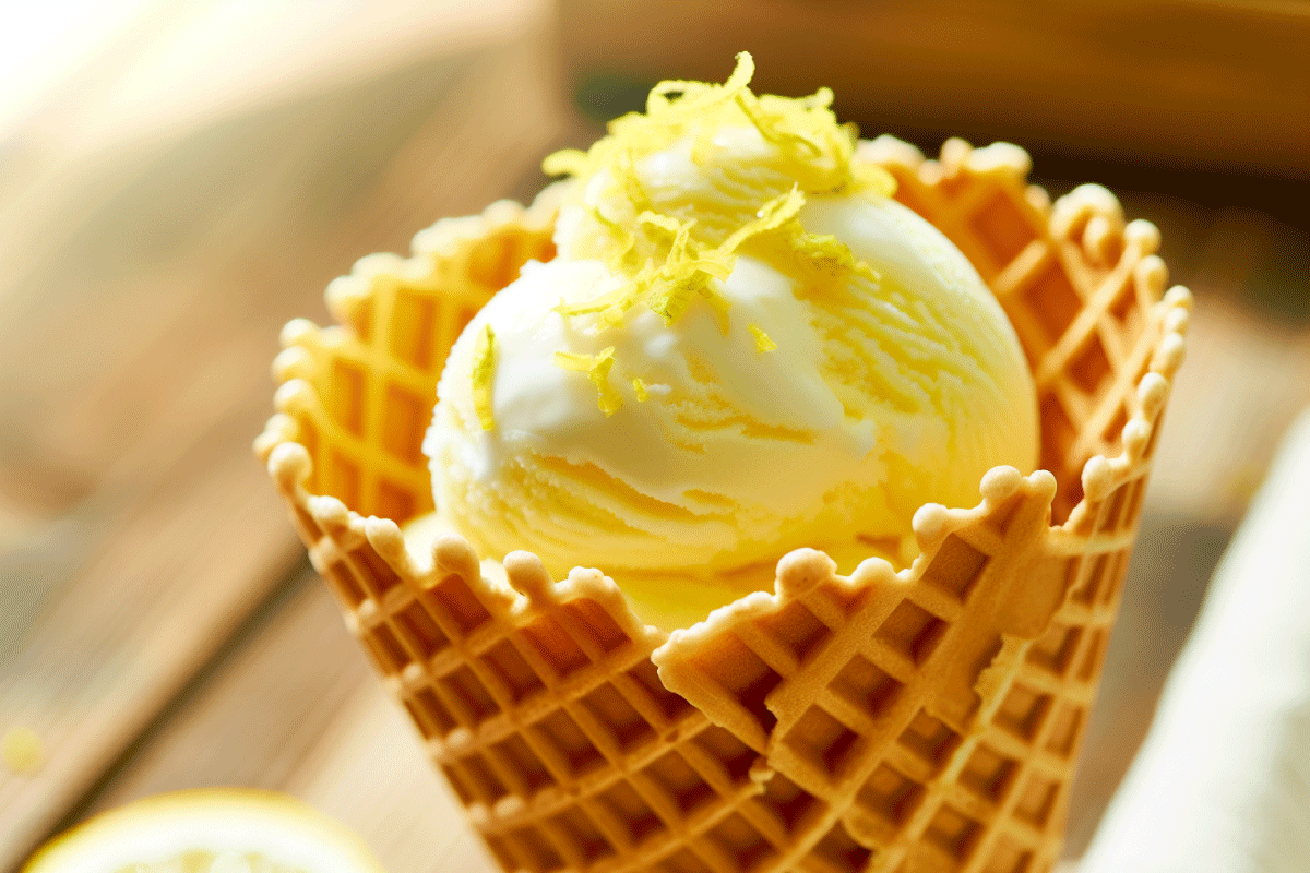 Helado de limón casero