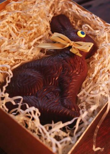 Conejo de chocolate.