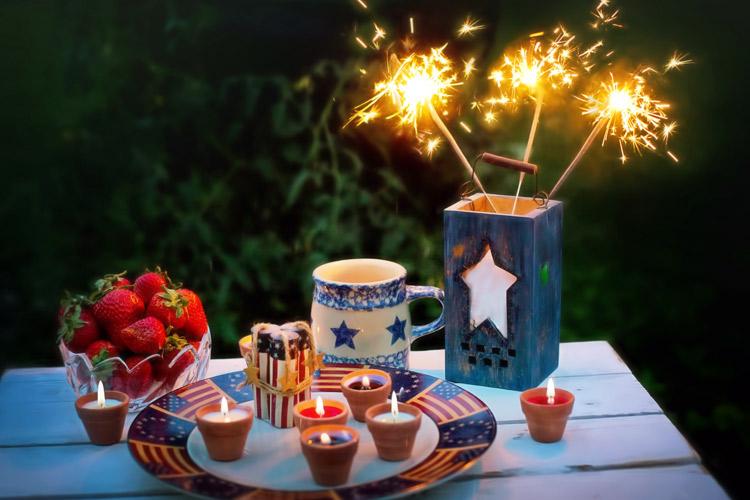 Celebrar el 4 de julio norteamericano.
