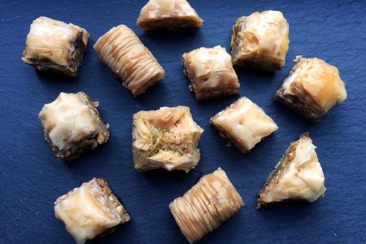 Seleccion de baklava.