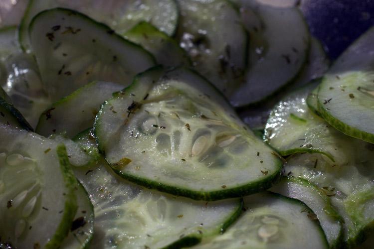 Ensalada de pepino.