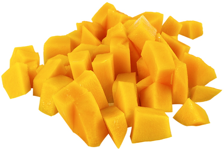 Mango troceado.