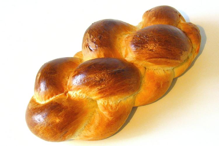 Trenza suiza, butterknopf.