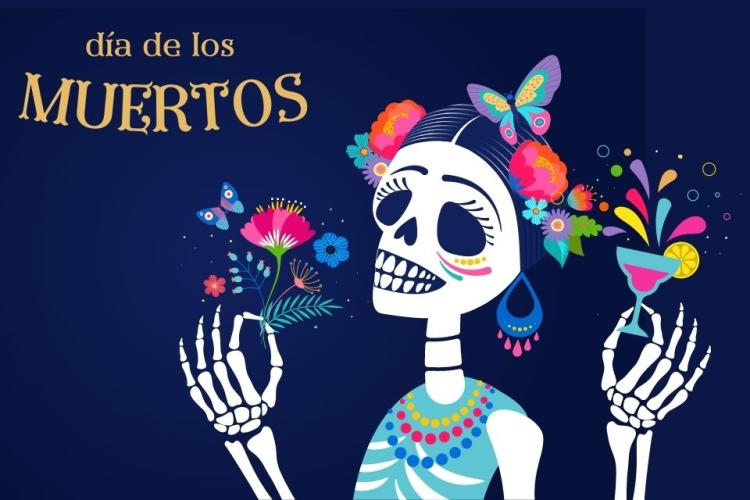 Anuncio del Día de los Muertos en México.