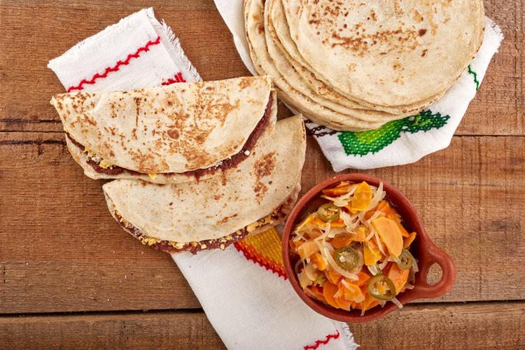 Baleadas hondureñas.