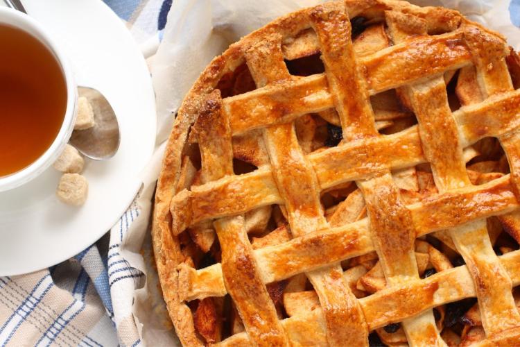 Appeltaart, tarta holandesa de manzana.