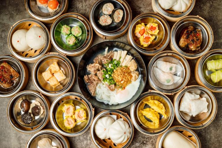 Varios tipos de dim sum.