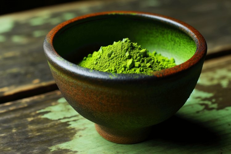 Té matcha en polvo