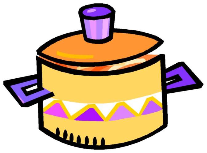Cazuela decorada, dibujo.