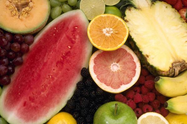Frutas variadas para zumo.