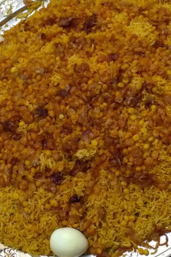 Kabsa de cordero.