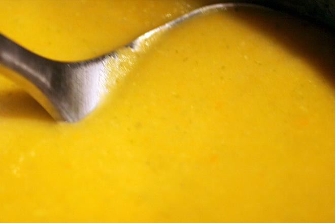 Puré de calabaza.