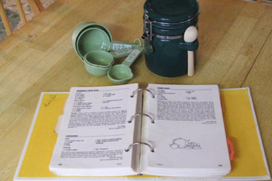 Libro de recetas.