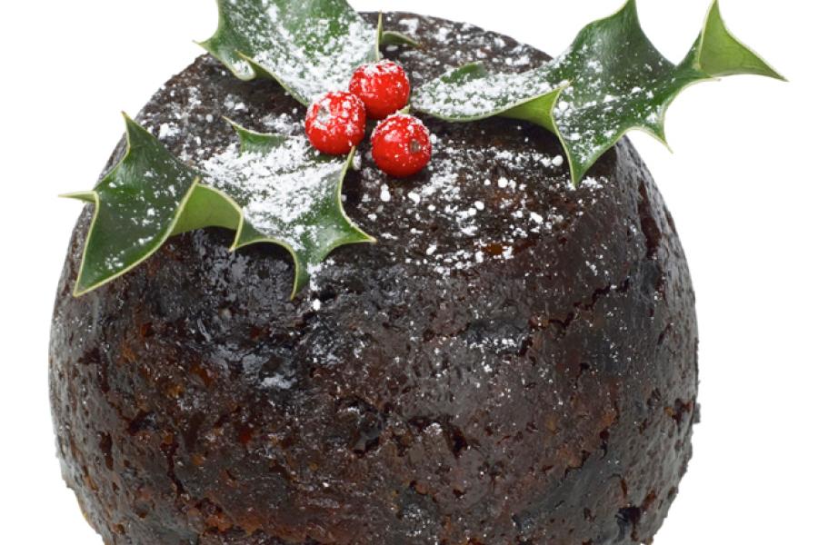 Postre de navidad inglés, Christmas pudding.
