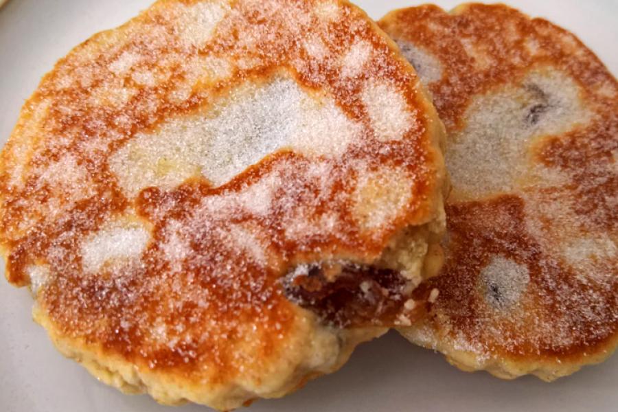 Tortitas galesas caseras.