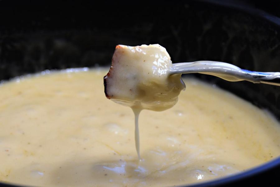 Fondue de queso.