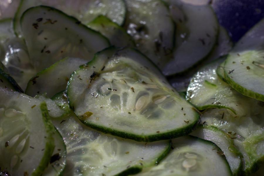 Ensalada de pepino.