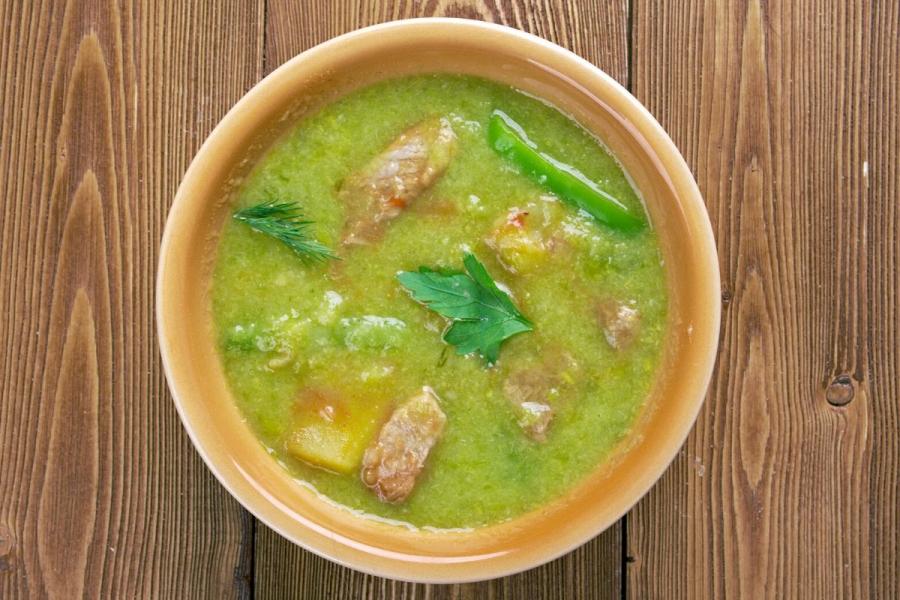 Guisado de chile verde de Nuevo México.