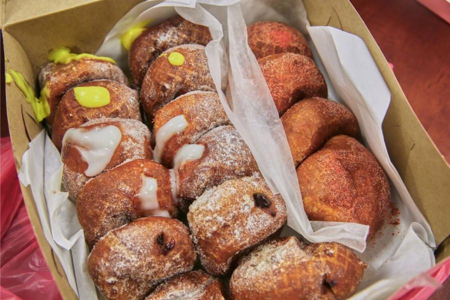 Malasada, buñuelos rellenos muy populares en Hawái.