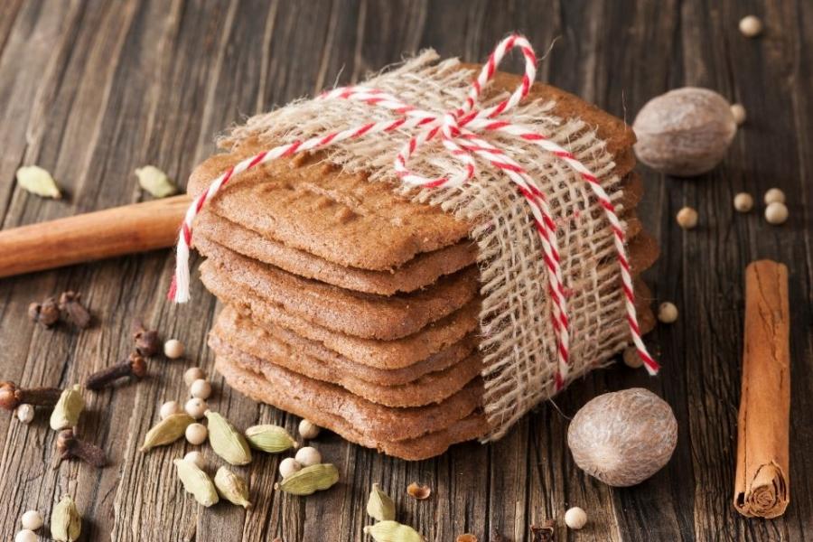 Speculaas ordinaria envueltas para regalo.