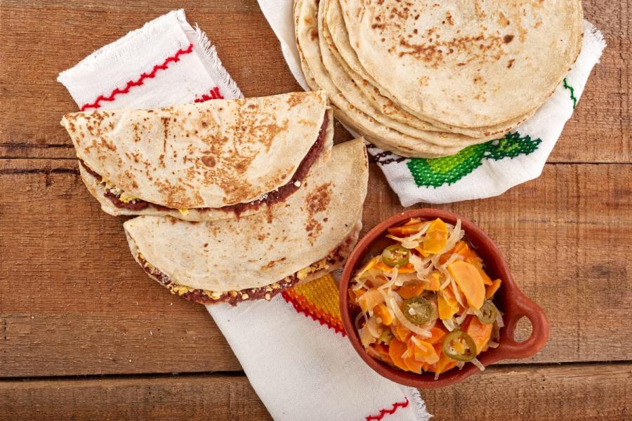 Baleadas hondureñas.