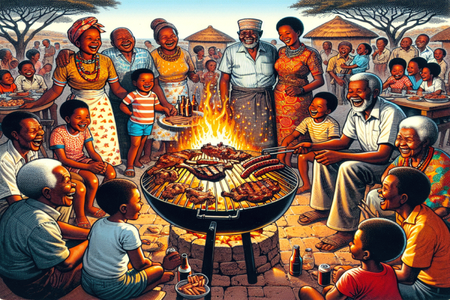 Braai es una barbacoa tradicional.