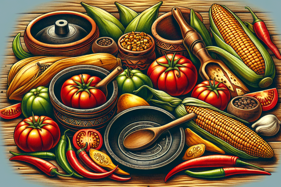 Ingredientes de la cocina salvadoreñna.