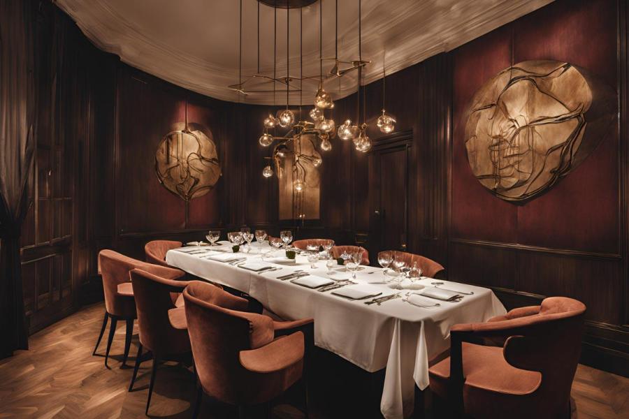 Comedor privado donde se reune un club gastronómico.