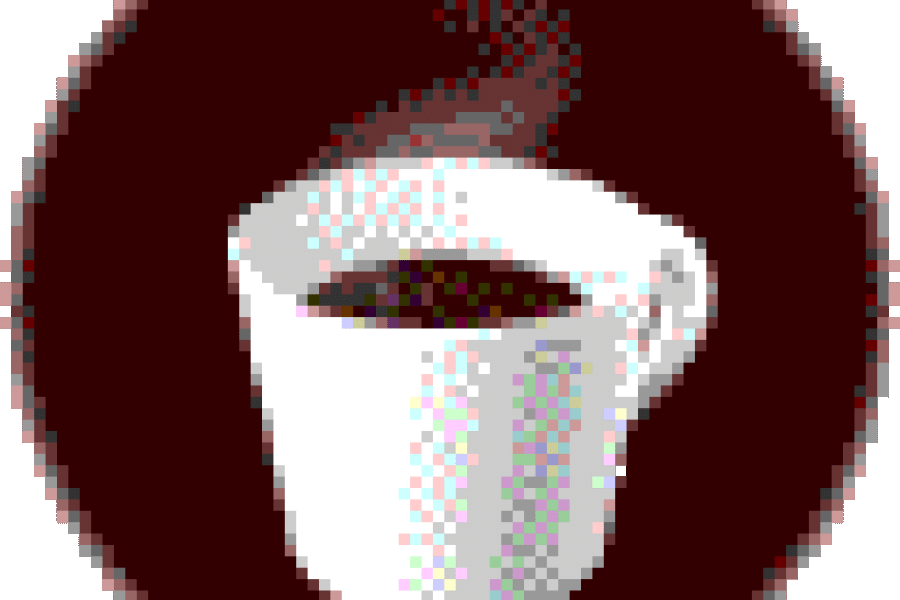Taza de café negro.