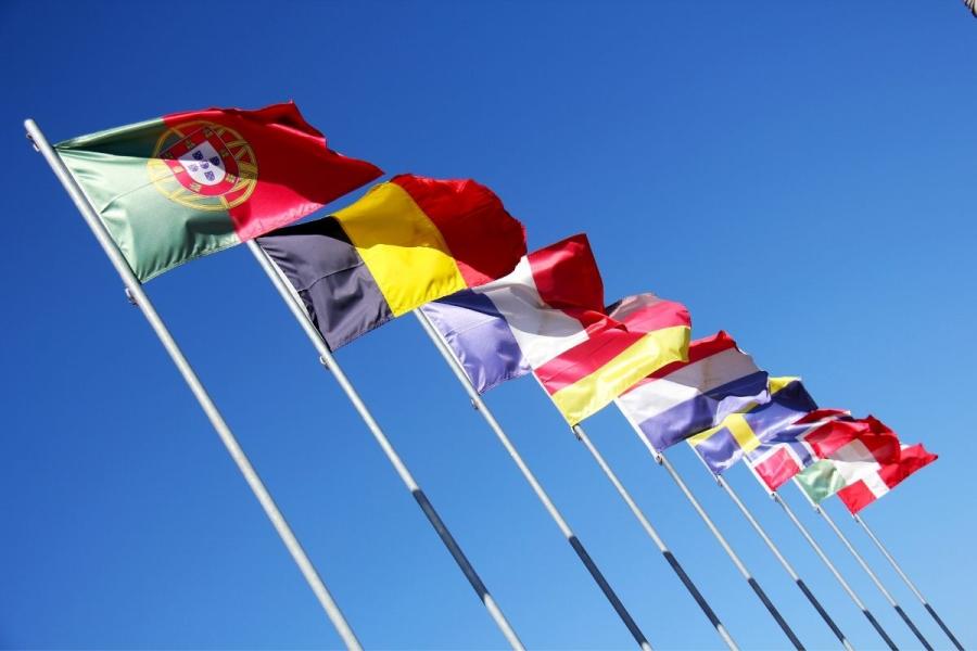 Banderas europeas.