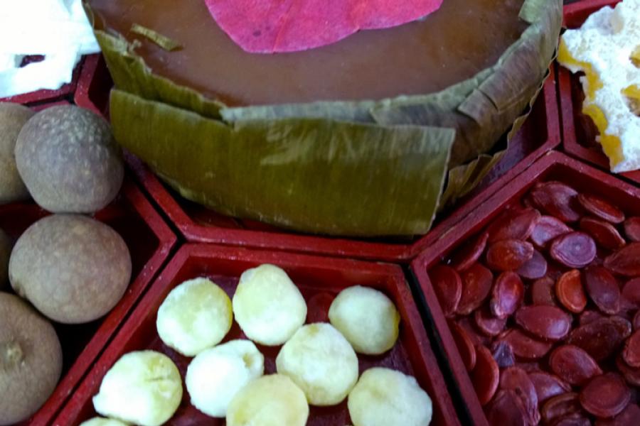 Caja de los ocho tesoros, típica del año nuevo chino.
