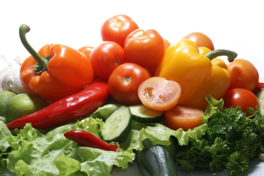 Verduras, hortalizas, y condimentos.