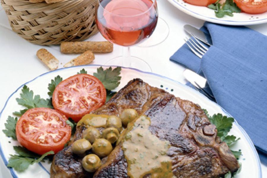 Chuletón de buey.