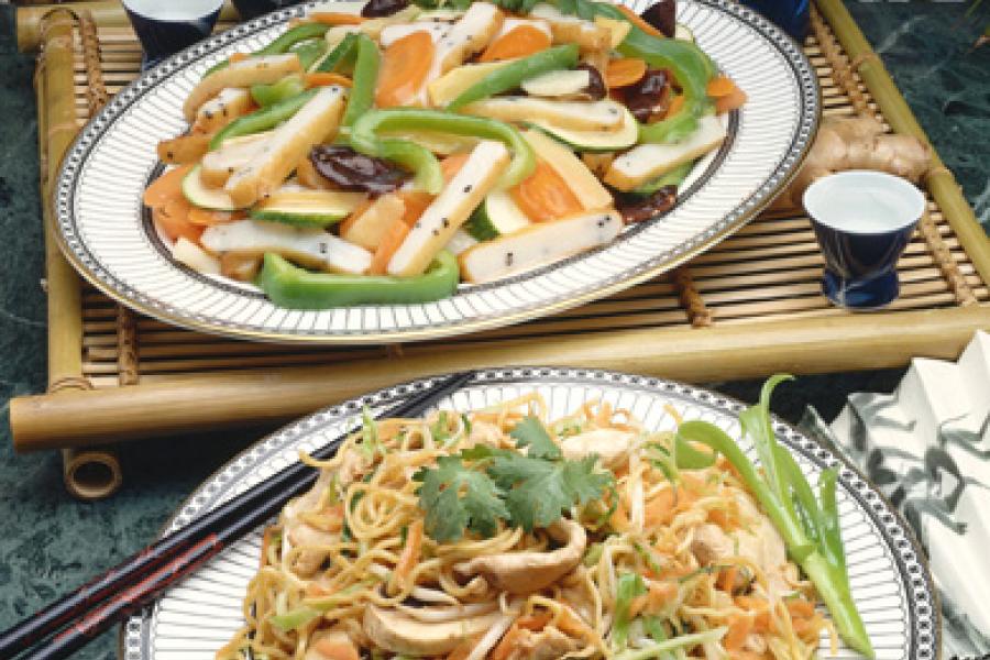 Comida oriental.