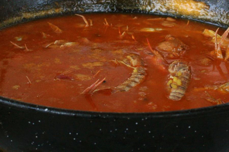 Caldereta de pescado.