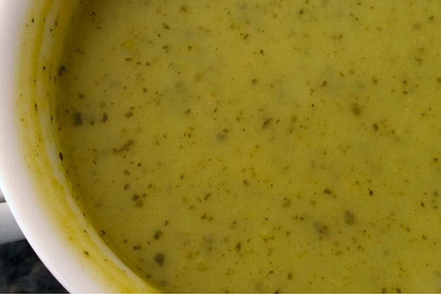 Crema de calabacín.