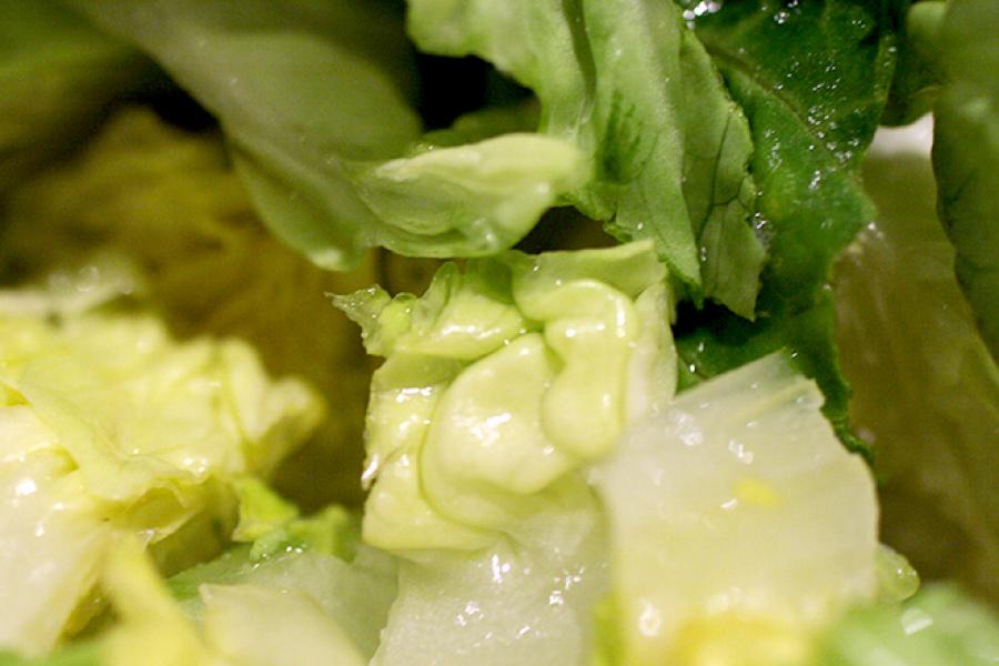 Lechuga cortada.