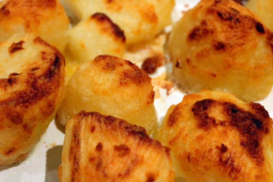 Imagen de patatas asadas en grasa de oca.