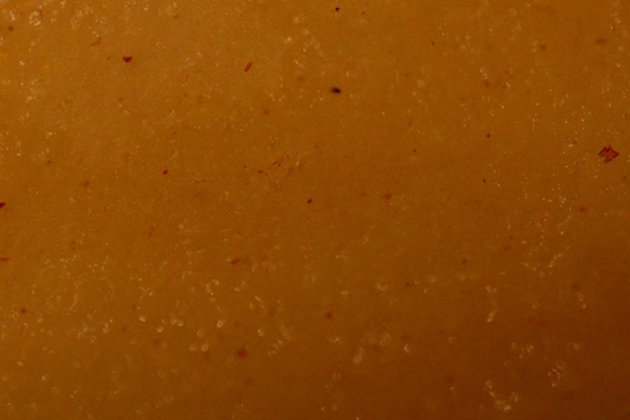 Detalle de puré de pera.