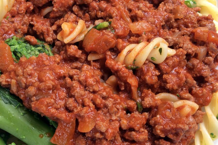 Salsa de carne para pasta.
