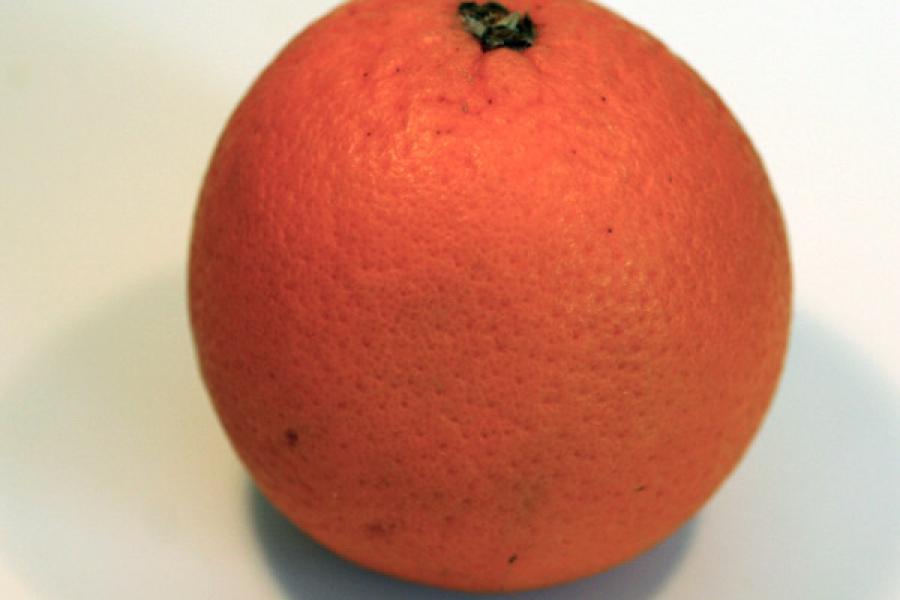 Una naranja.