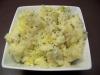 Colcannon servido en una fuente.