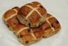 Bollos de Pascua ingleses o hot cross buns.
