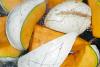 Trozos de calabaza cortados para hacer calabaza en tacha.