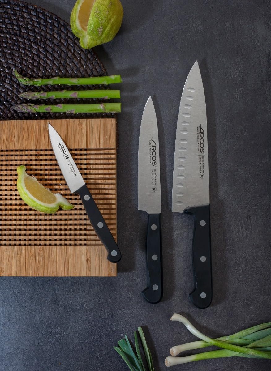 ARCOS - Estuche de 3 Cuchillos Básicos de Cocina